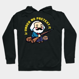 Karl Marx Under No Pretext - No background variant Hoodie